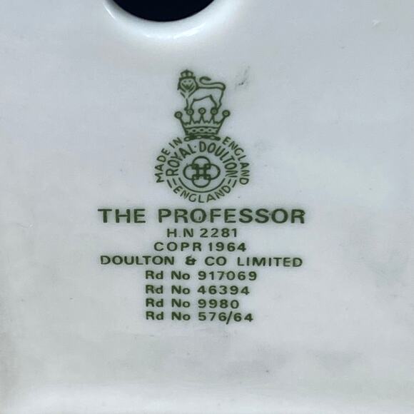 RETIRED Royal Doulton 1964 The Professor HN2281 Professions Series Figurine 8" - Picture 15 of 15